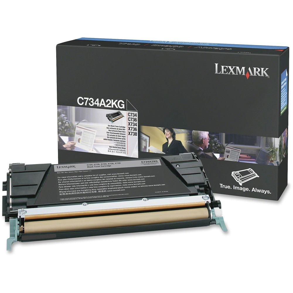 LEXMARK INTERNATIONAL, INC. C734A2KG Lexmark C734A2KG Black Return Program Toner Cartridge