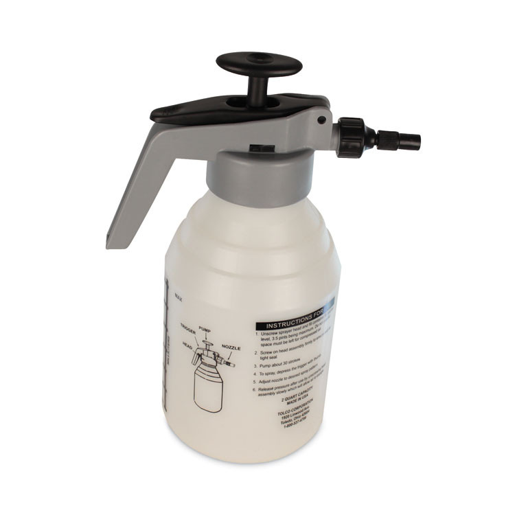 TOLCO CORPORATION 150300 Model 942 Pump-Up Sprayer, 2 qt, Gray/Natural