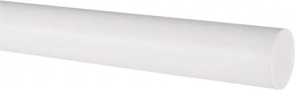 Value Collection 5502980 Plastic Rod: Polytetrafluroethylene, 6' Long, 1" Dia, White