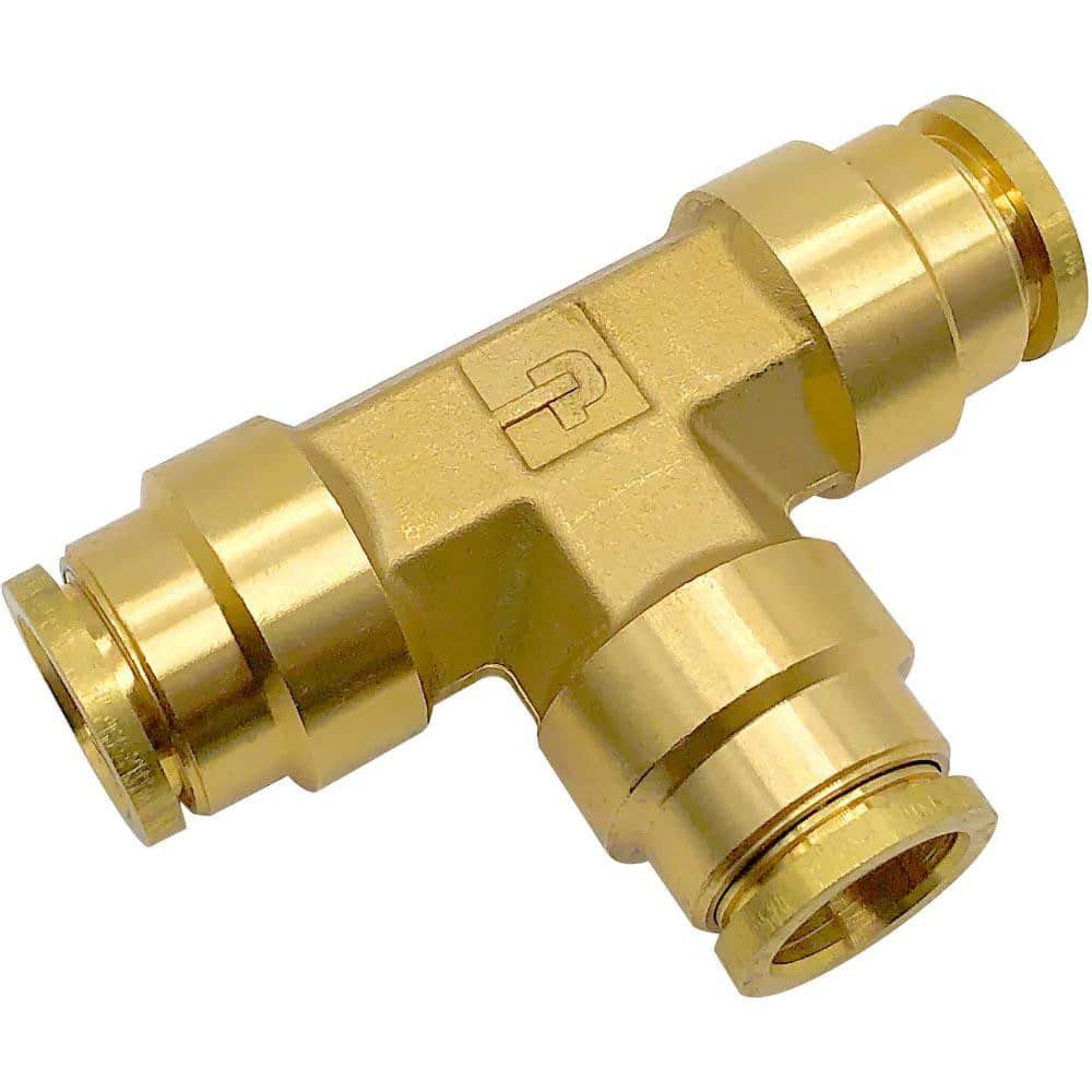 Parker 164PTC-8 Push-To-Connect Tube to Tube Tube Fitting: Union Tee, 1/2" OD
