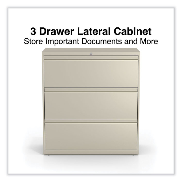 ALERA HLF3641PY Lateral File, 3 Legal/Letter/A4/A5-Size File Drawers, Putty, 36" x 18.63" x 40.25"