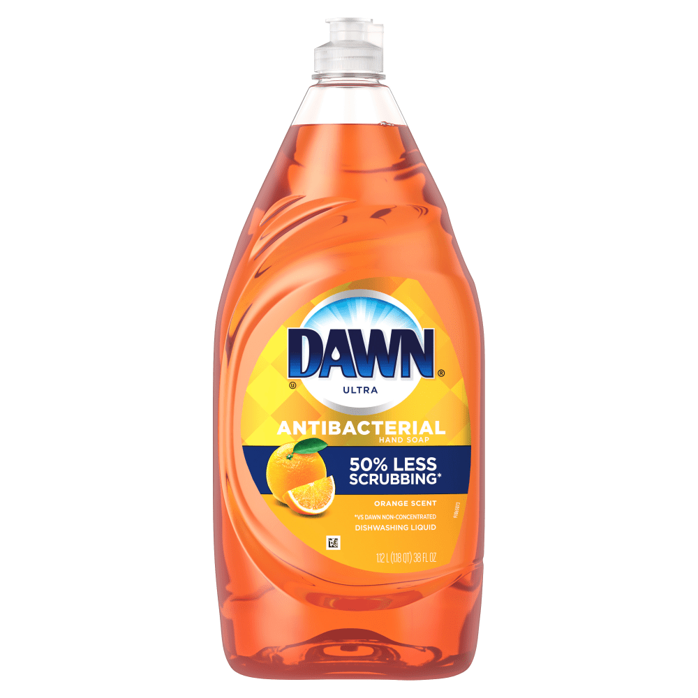 THE PROCTER & GAMBLE COMPANY 20165 Dawn Ultra Antibacterial Dishwashing Liquid Dish Soap, 38 Oz, Orange Scent