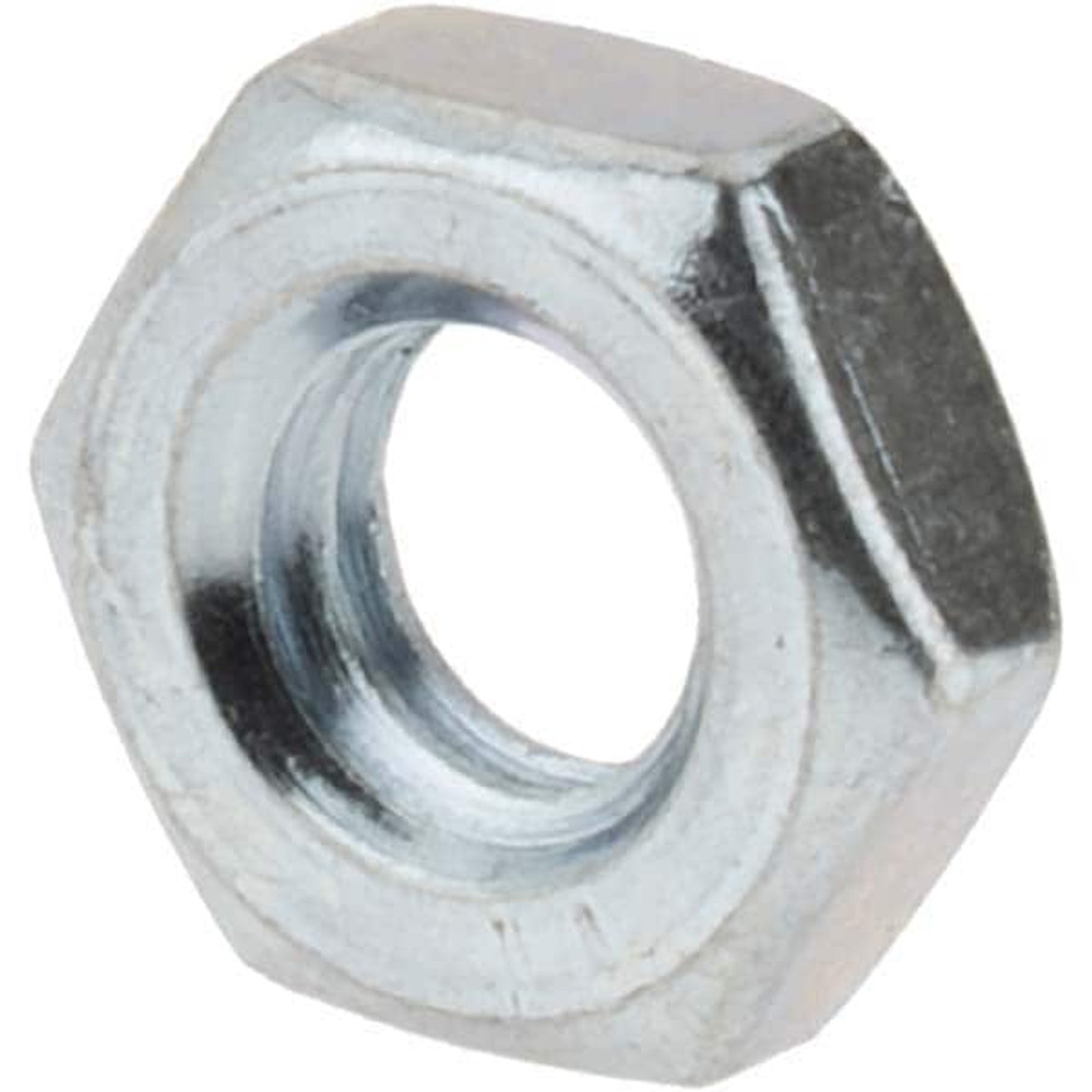 Value Collection JNI20250-050B Hex Nut: 1/4-20, Grade 2 Steel, Zinc Clear Finish