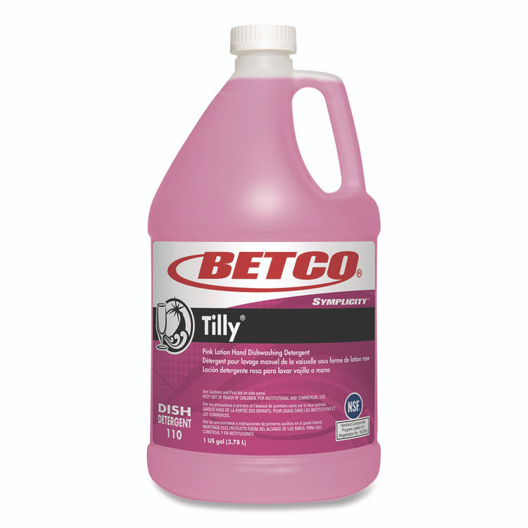 BETCO CORPORATION 1100400 Symplicity Tilly Hand Dishwashing Detergent, Fresh Bouquet Scent, 1 gal Bottle, 4/Carton