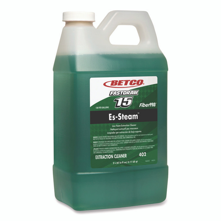 BETCO CORPORATION 4024700 FiberPRO Es-Steam FastDraw Carpet Cleaner, Country Fresh, 2 L Bottle, 4/Carton