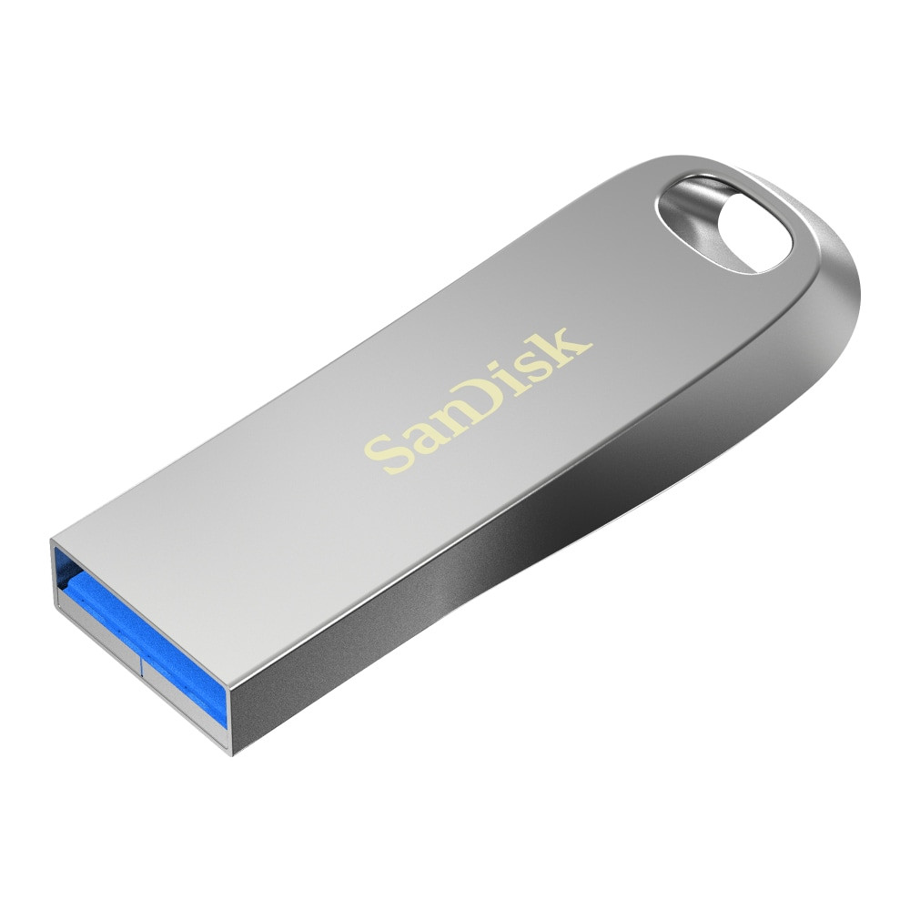 SANDISK CORPORATION SanDisk SDCZ74-128G-A46  Ultra Luxe USB 3.1 Flash Drive, 128GB, Silver Metal