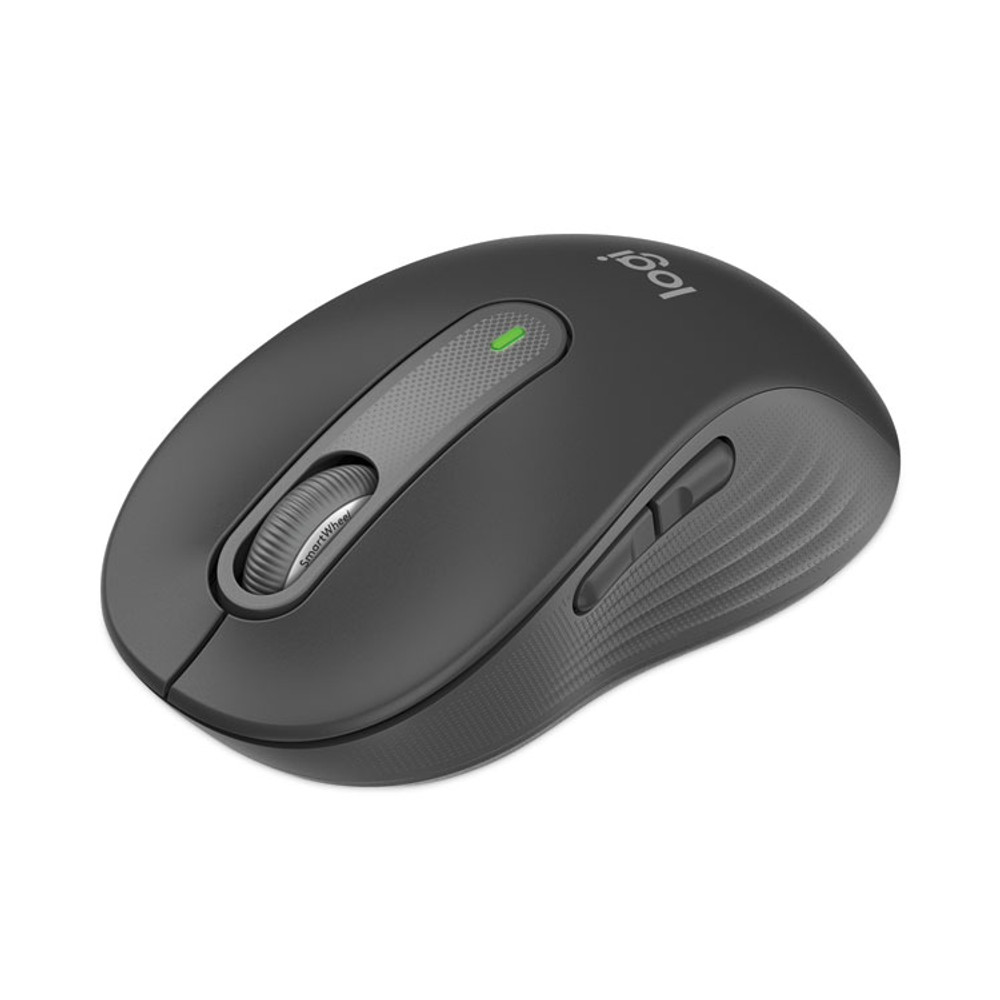 LOGITECH, INC. 910006231 Signature M650 Wireless Mouse, Large, 2.4 GHz Frequency, 33 ft Wireless Range, Right Hand Use, Graphite