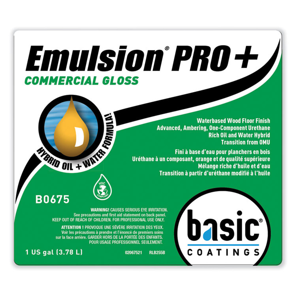 BETCO CORPORATION B06754312 Emulsion Pro+ Floor Finish and Sealer, 1 gal Bottle, 4/Carton