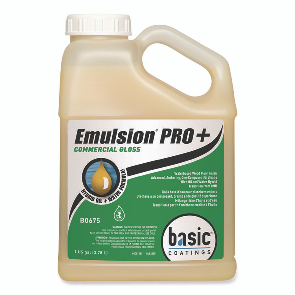 BETCO CORPORATION B06754312 Emulsion Pro+ Floor Finish and Sealer, 1 gal Bottle, 4/Carton