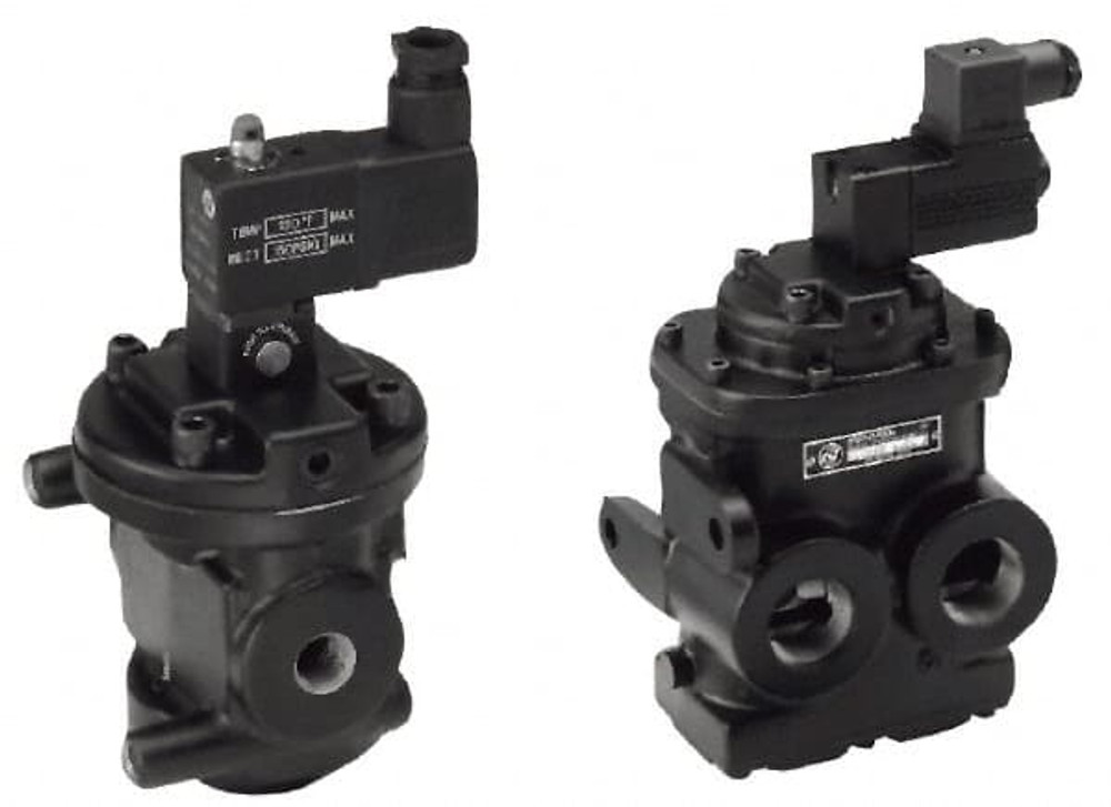 Norgren D1025C-CY1W2 Mechanically Operated Valve: Poppet, Solenoid Actuator, 3/4" Inlet