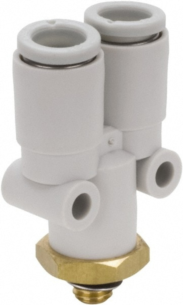 SMC PNEUMATICS KQ2U23-M5A Push-To-Connect Tube Fitting: Connector, M5 x 0.8 Thread