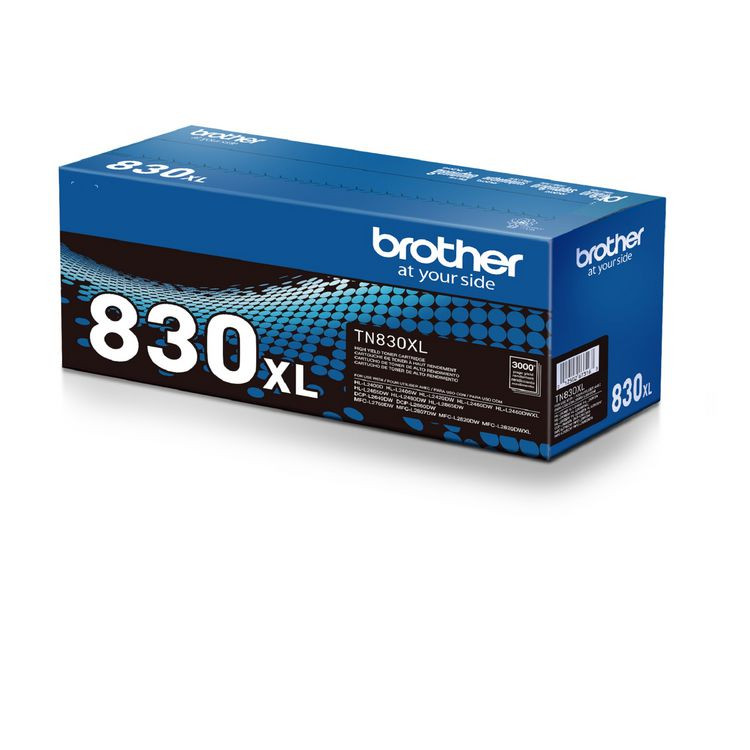 BROTHER INTL. CORP. TN830XL TN830XL High-Yield Toner, 3,000 Page-Yield, Black