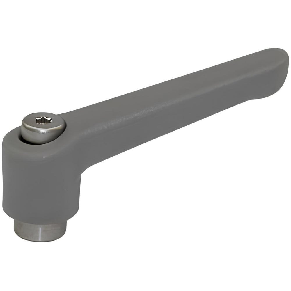 J.W. Winco 6NS33K Threaded Adjustable Clamping Handle: M6 x 1.00 Thread, 14 mm Hub Dia, Fiberglass Reinforced Nylon Thermoplastic