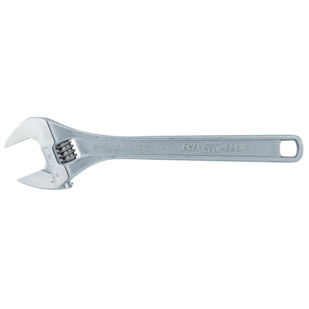 CHANNELLOCK INC. No Brand 140-815 Adjustable Wrenches, 15 in Long, 1.69 in Opening, Chrome