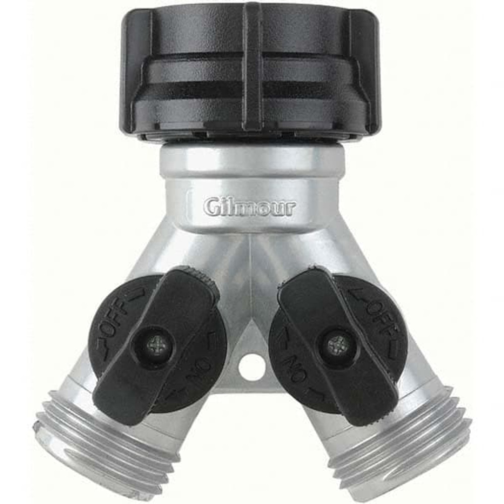 Gilmour 800154-1001 Garden Hose Shut-Off Valve: Female & Male, 3/4", Metal