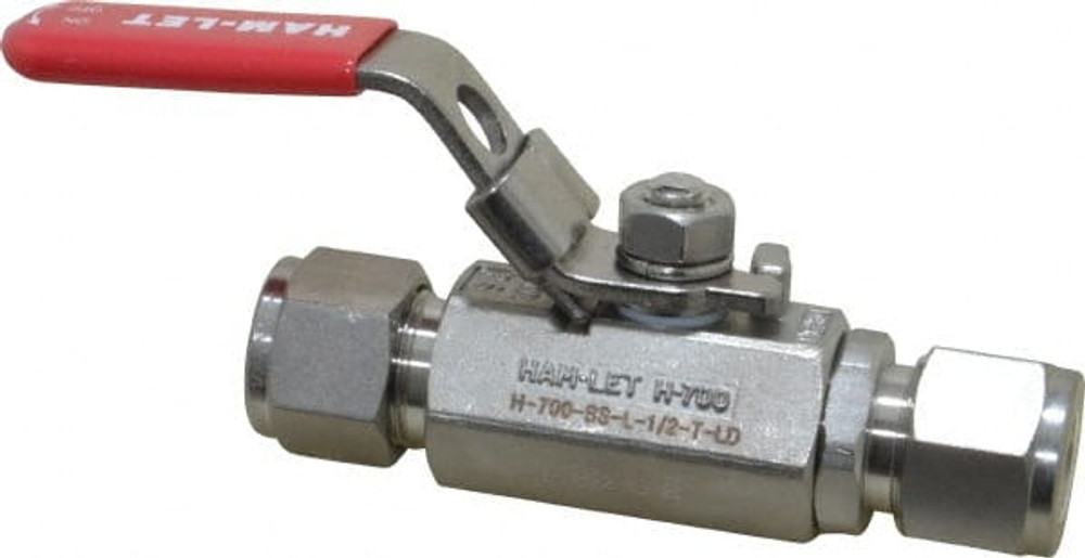 Ham-Let 3201574 2-Way Manual Ball Valve: 1/2" Pipe