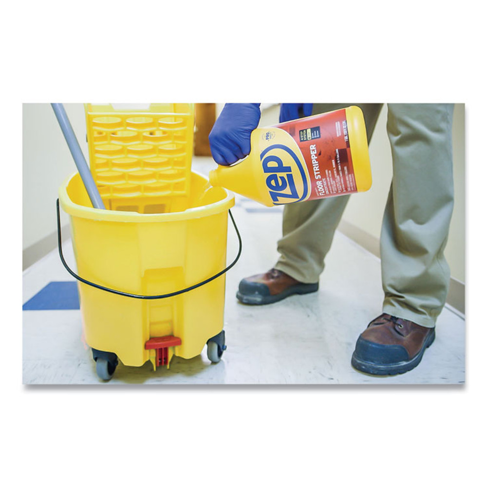 ZEP INC. Commercial® ZULFFS128CT Floor Stripper, Unscented, 1 gal, 4/Carton