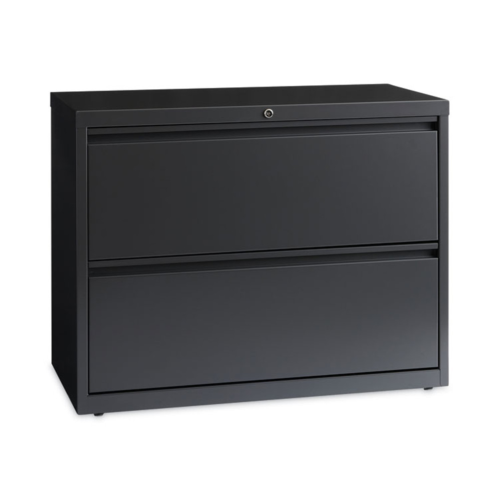 HIRSH INDUSTRIES SPACE SOLUTIONS 16065 Lateral File Cabinet, 2 Letter/Legal/A4-Size File Drawers, Charcoal, 36 x 18.62 x 28