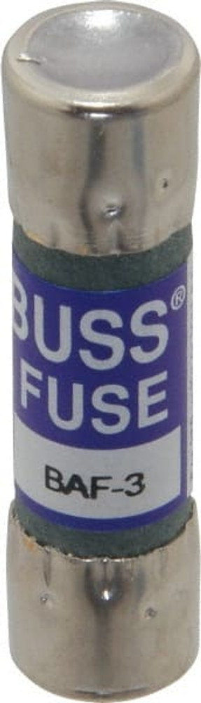 Cooper Bussmann BAF-3 Cartridge Fast-Acting Fuse: 3 A, 10.3 mm Dia