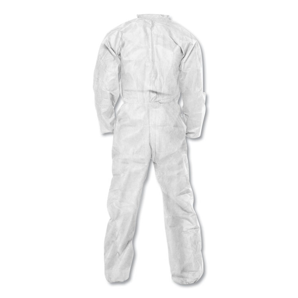SMITH AND WESSON KleenGuard™ 49102 A20 Elastic Back Wrist/Ankle Coveralls, X-Large, White, 24/Carton