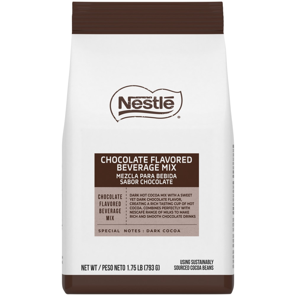 NESTLE WATERS NORTH AMERICA 12234626 Nestle Premium Chocolate Drink Mix for Hot Chocolate and Mochas, 1.75 Lb Bag, Box of 4 Bags