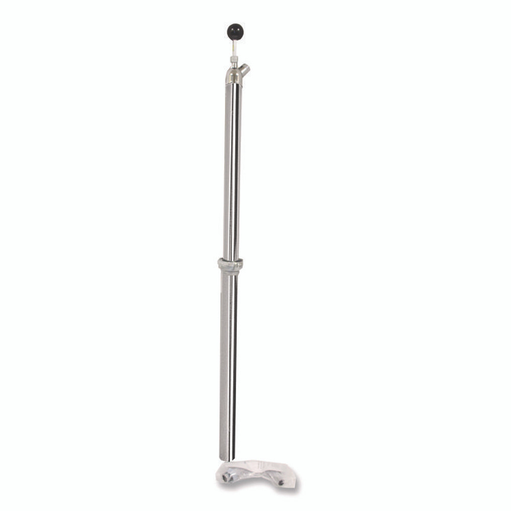 BOARDWALK 00422EA Bottle Pump, 22 oz Output, Steel, 42.5" Tall, Chrome