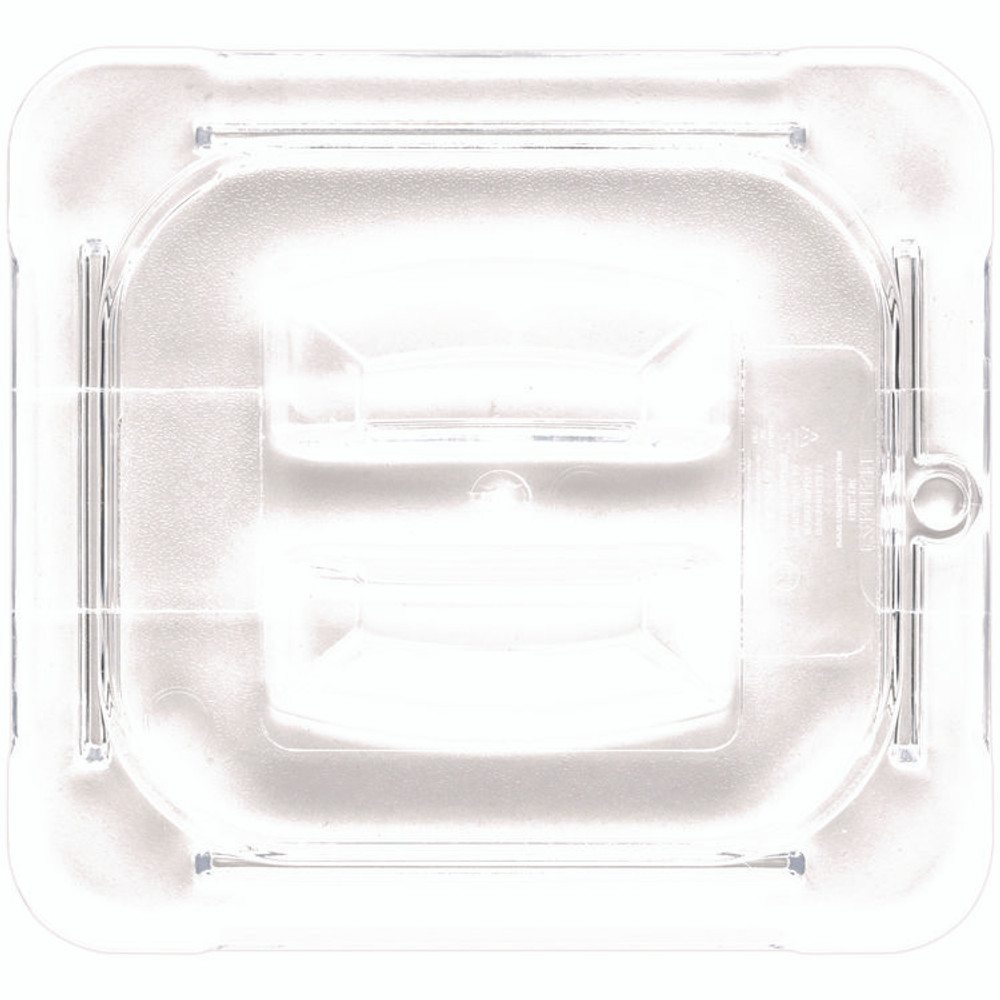 CFS BRANDS Carlisle 10310U07 StorPlus Polycarbonate Handled Universal Lid, 6.31 x 6.88 x 0.88, Clear, Plastic