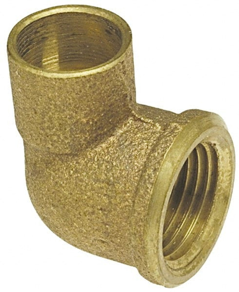 NIBCO B064050 Cast Copper Pipe 90 ° Elbow: 1/2" x 1/4" Fitting, C x F, Pressure Fitting