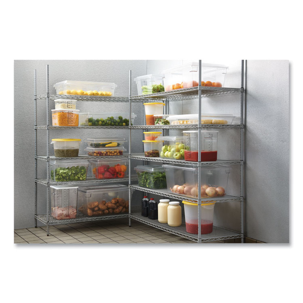RUBBERMAID COMMERCIAL PROD. 3306CLE Food/Tote Boxes, 5 gal, 26 x 18 x 3.5, Clear, Plastic