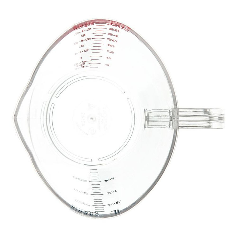 CFS BRANDS Carlisle 4314307 Commercial Measuring Cup, 1 qt, Plastic, Clear