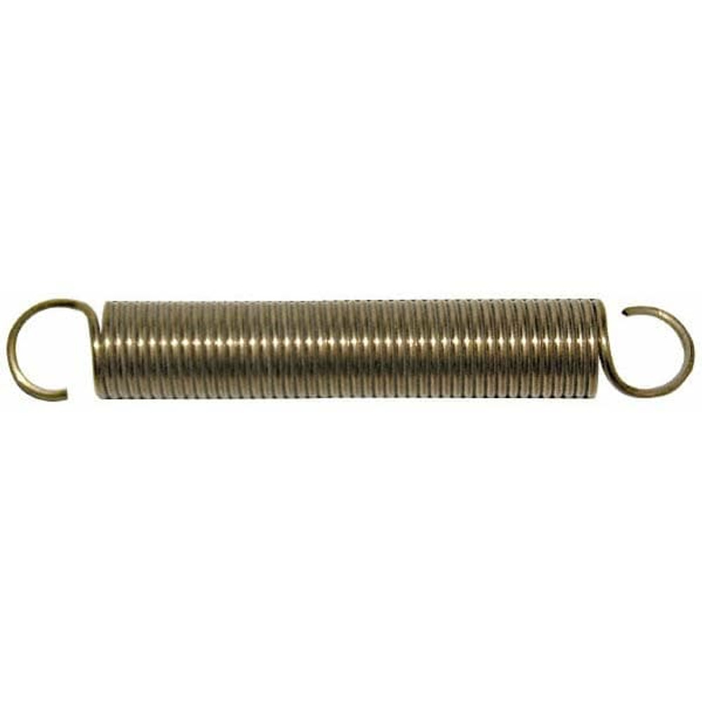 Gardner Spring 37070GS Extension Spring: 1/2" OD, 11.48 lb Max Load, 4.17" Extended Length, 0.055" Wire Dia