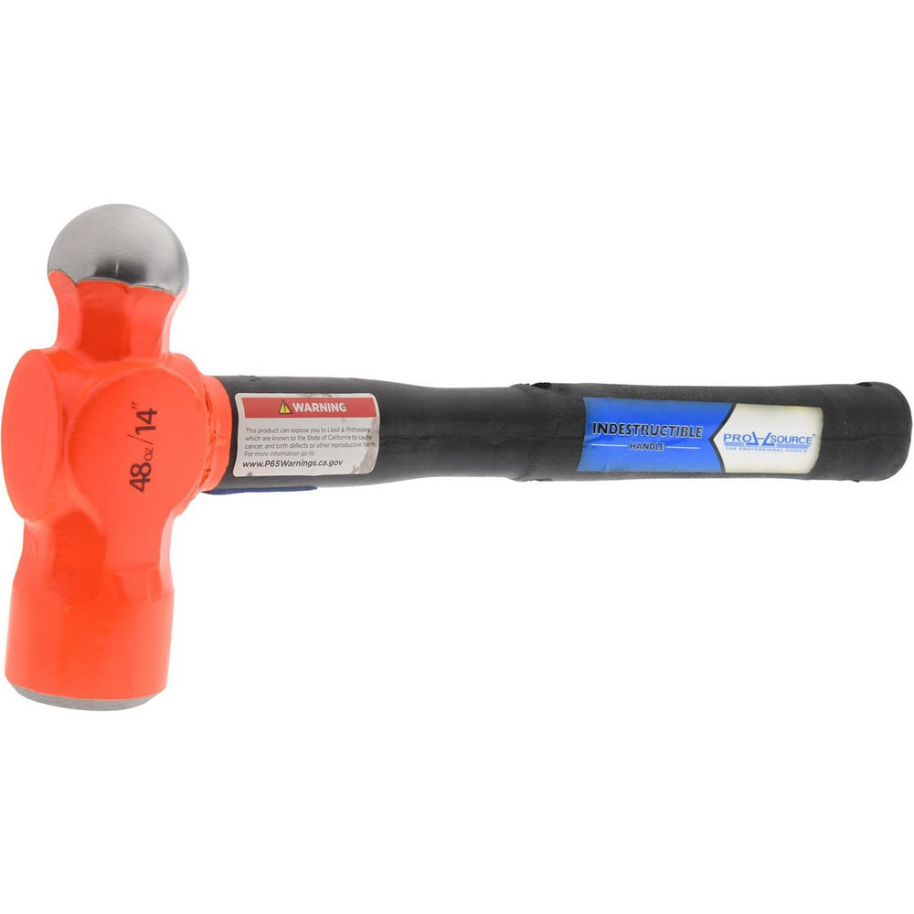 PRO-SOURCE PSBPID/48/14 Ball Pein & Cross Pein Hammers; Hammer Type: Ball Pein ; Handle Material: Steel ; Overall Length Range: 14.0000 to 20.9000 in ; Face Diameter (Decimal Inch): 1.8100 ; Head Material: Steel ; Overall Length (Inch): 14