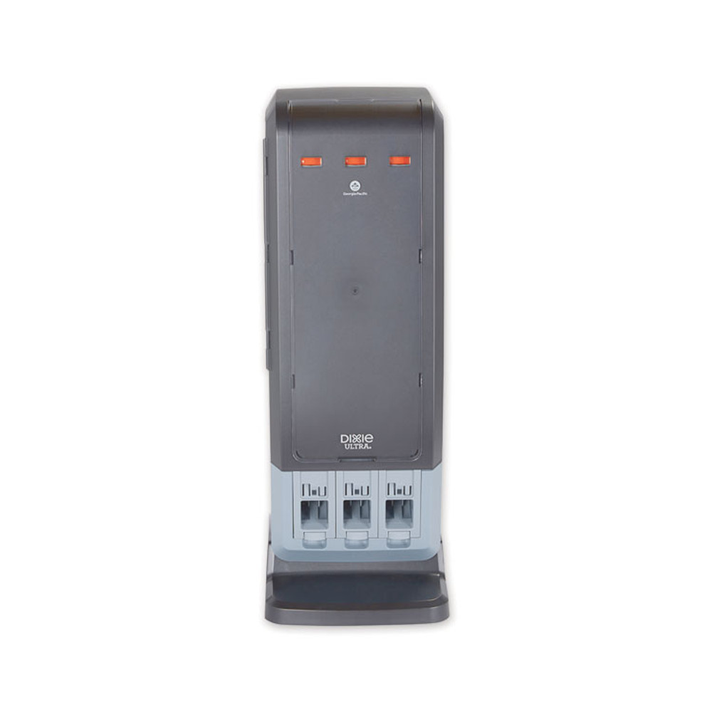 GEORGIA PACIFIC Dixie® DUSSTDSP3 SmartStock Tri-Tower Dispenser, Holds Forks/Knives/Spoons, 13.16 x 16.07 x 31.03, Black/Gray