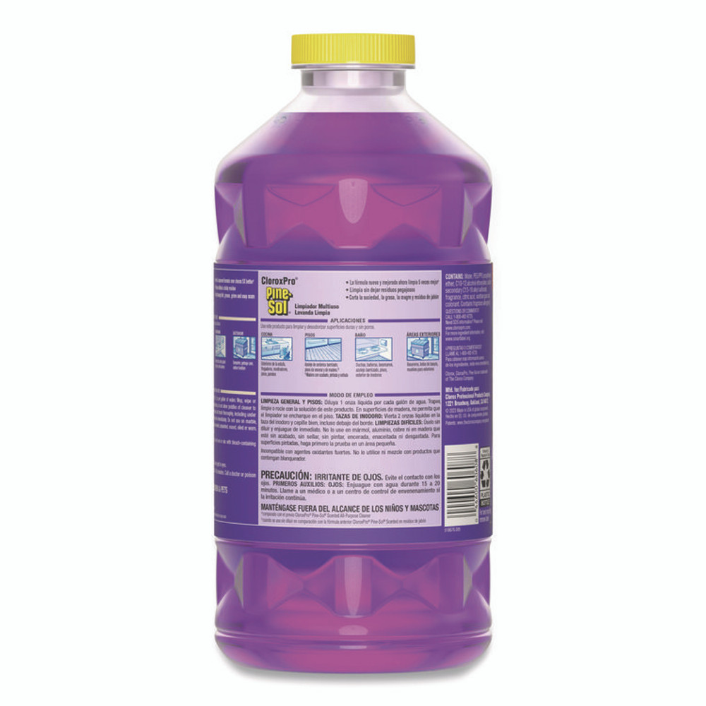 CLOROX SALES CO. Pine-Sol® 60608CT CloroxPro Multi-Surface Cleaner Concentrated, Lavender Clean Scent, 80 oz Bottle, 3/Carton