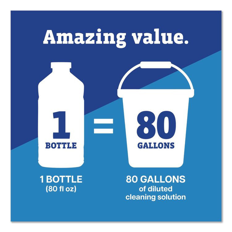 CLOROX SALES CO. Pine-Sol® 60609CT CloroxPro Multi-Surface Cleaner Concentrated, Sparkling Wave Scent, 80 oz Bottle, 3/Carton