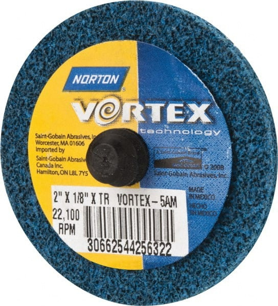 Norton 66254425632 Deburring Disc: 2" Dia, Medium Grade, Aluminum Oxide