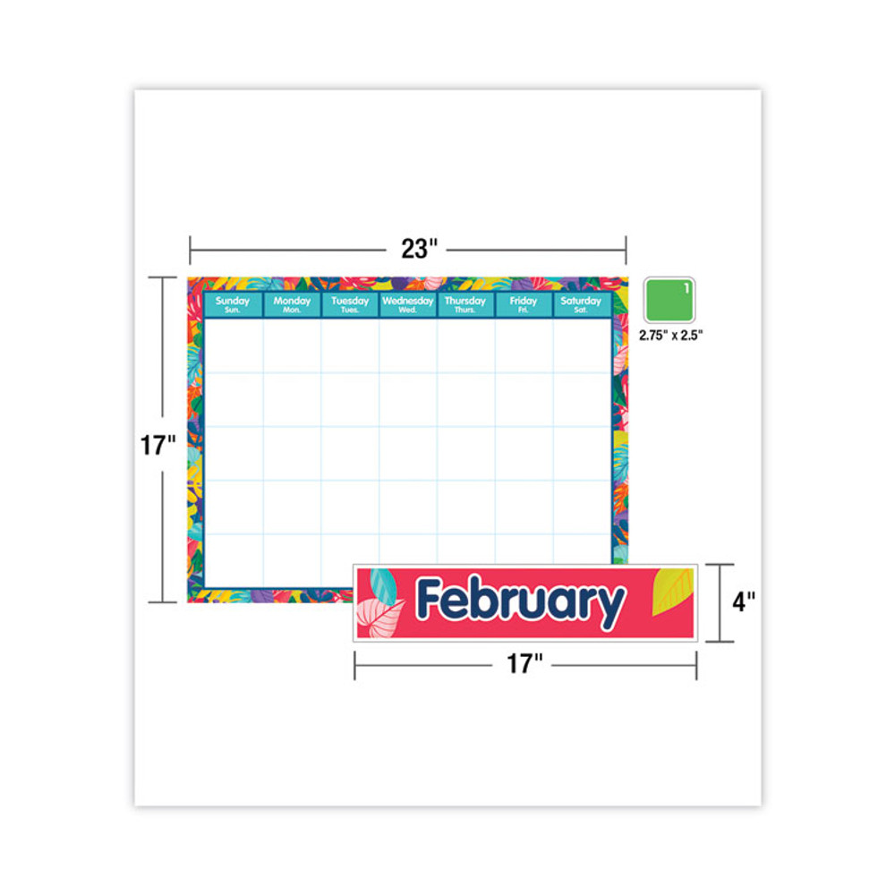 CARSON-DELLOSA EDUCATION 110486 Calendar Bulletin Board Set, One World, 134 Pieces