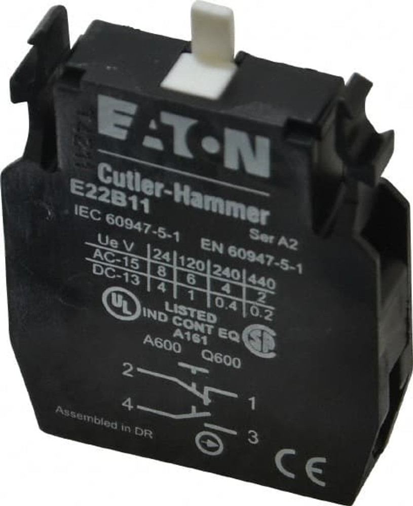 Eaton Cutler-Hammer E22B11 NO/NC, Electrical Switch Contact Block