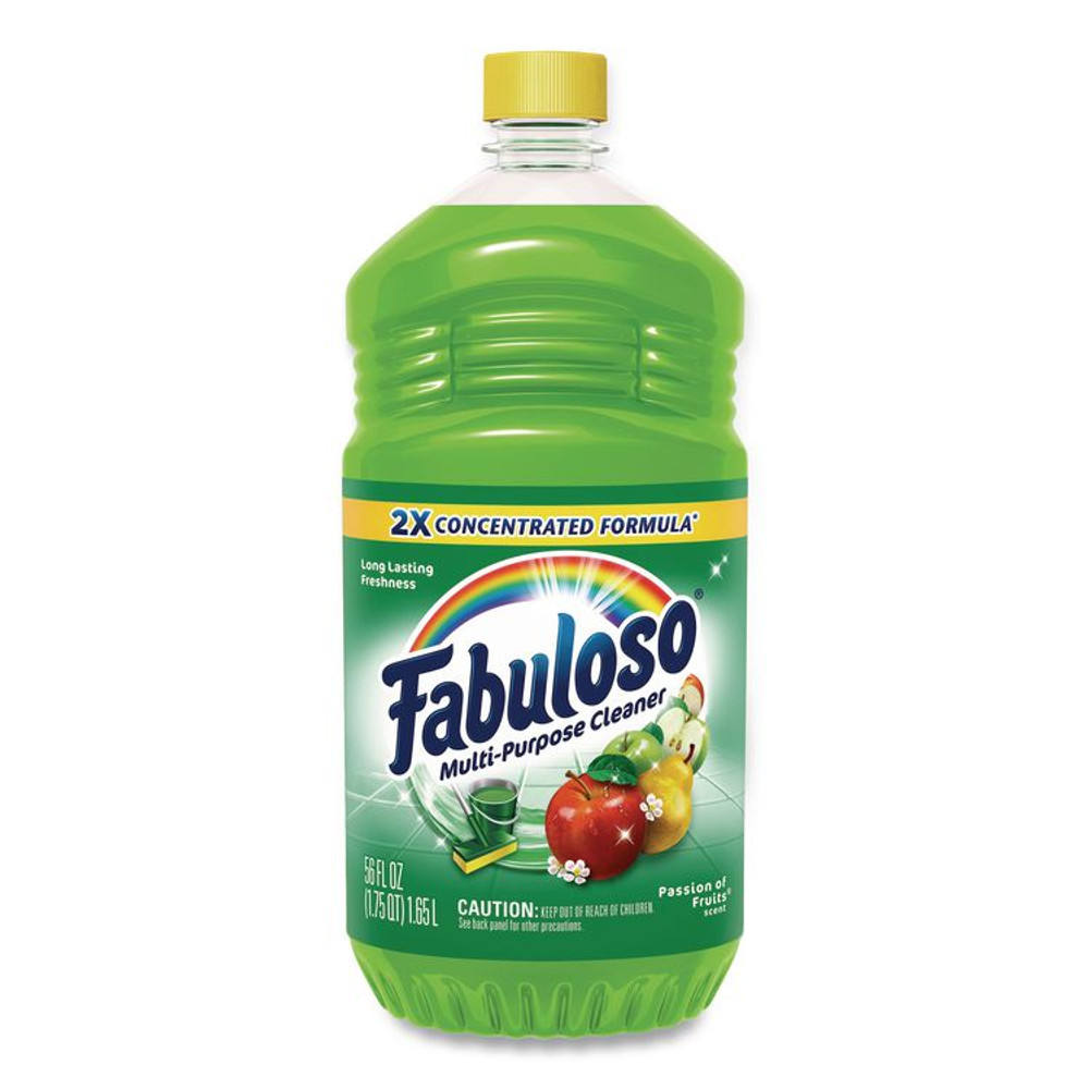 COLGATE PALMOLIVE, IPD. Fabuloso® 53043 Multi-use Cleaner, Passion Fruit Scent, 56 oz, Bottle, 6/Carton