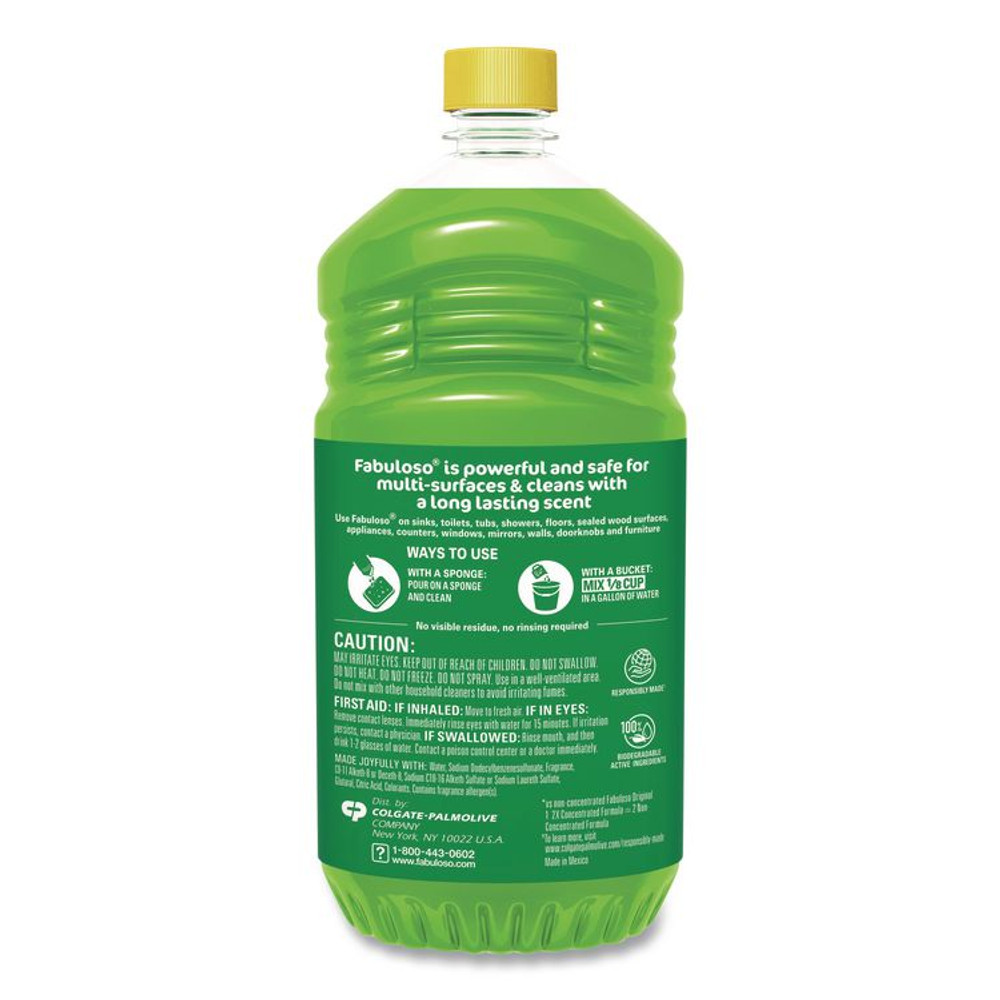 COLGATE PALMOLIVE, IPD. Fabuloso® 53043 Multi-use Cleaner, Passion Fruit Scent, 56 oz, Bottle, 6/Carton