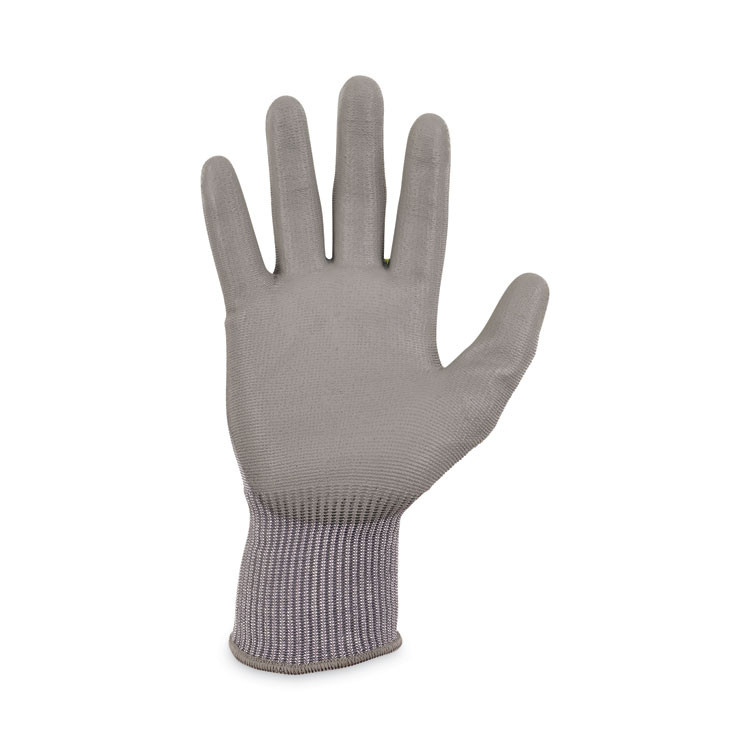 TENACIOUS HOLDINGS, INC. ergodyne® 10404 ProFlex 7024 ANSI A2 PU Coated CR Gloves, EN388: 4X42B, 9" Long, Large, Gray, Pair