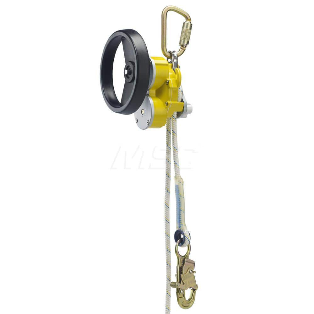 DBI-SALA 7100224721 Confined Space Entry & Retrieval Winches; Winch Power Type: Hydraulic; Manual ; Material: Aluminum ; Maximum Load Capacity: 620.00 ; Installation Type: Portable ; Cable Length: 100.000 ; Color: Yellow