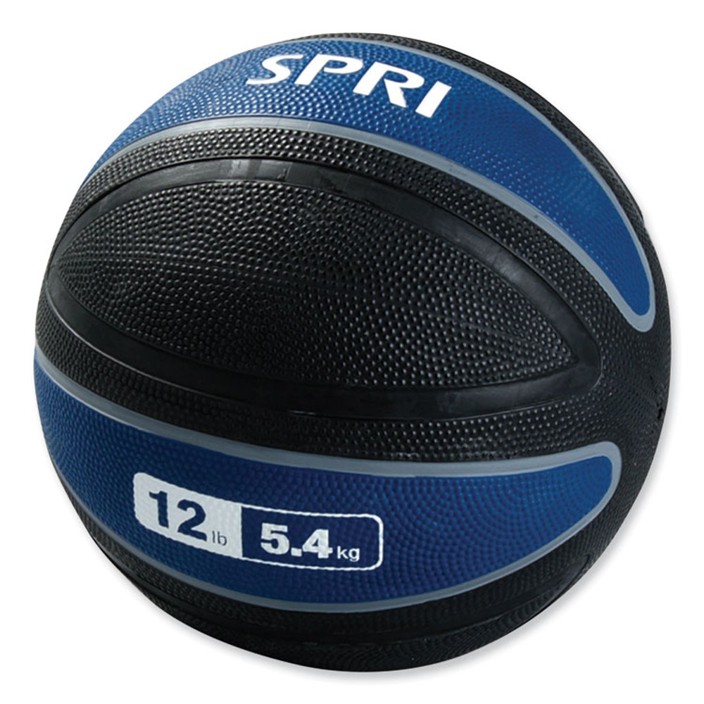 M.HIDARY & COMPANY INC. SPRI 558472 Xerball Medicine Ball, 12 lbs, Navy/Black