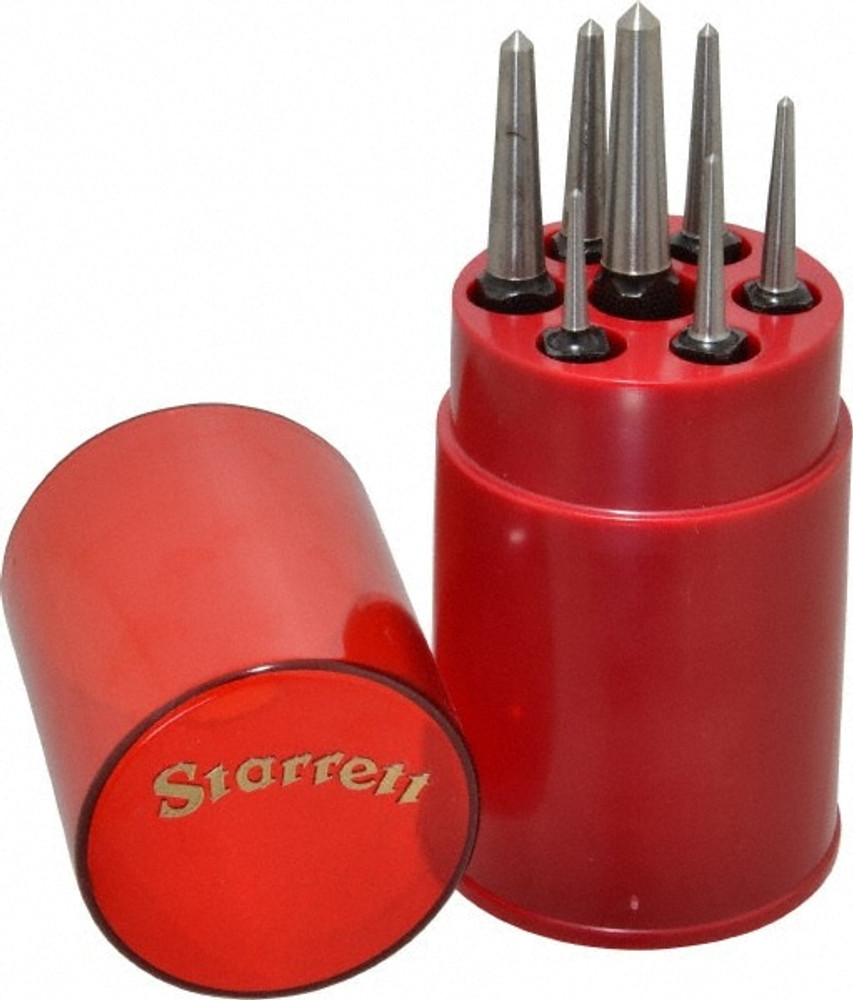 Starrett 51285 Center Punch Set: 7 Pc, 0.0625 to 0.25"