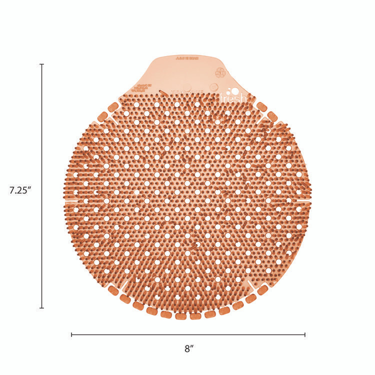 FRESH PRODUCTS TWDSMG Tidal Wave, Urinal Screens, Mango Scent, Orange, 0.42 oz, 6/Box