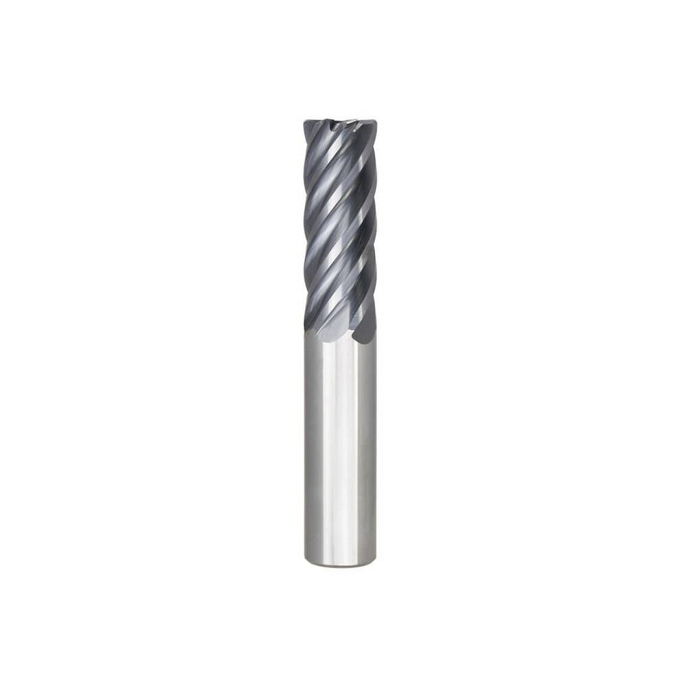 Niagara Cutter 03115933 Corner Radius End Mill: 1/2" LOC, 0.01" Radius, 6 Flutes, Solid Carbide