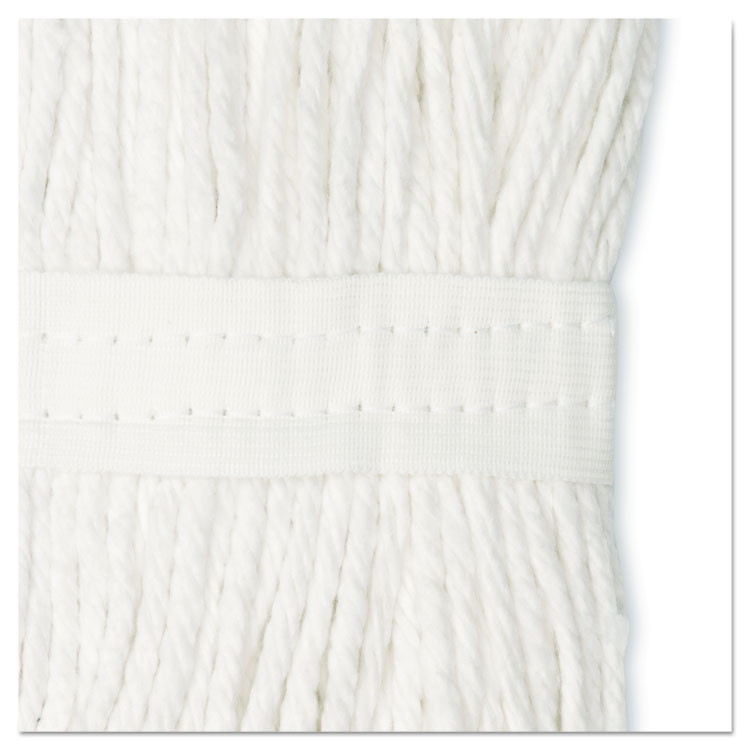 BOARDWALK 2016CEA Cut-End Wet Mop Head, Cotton, #16 Size, White