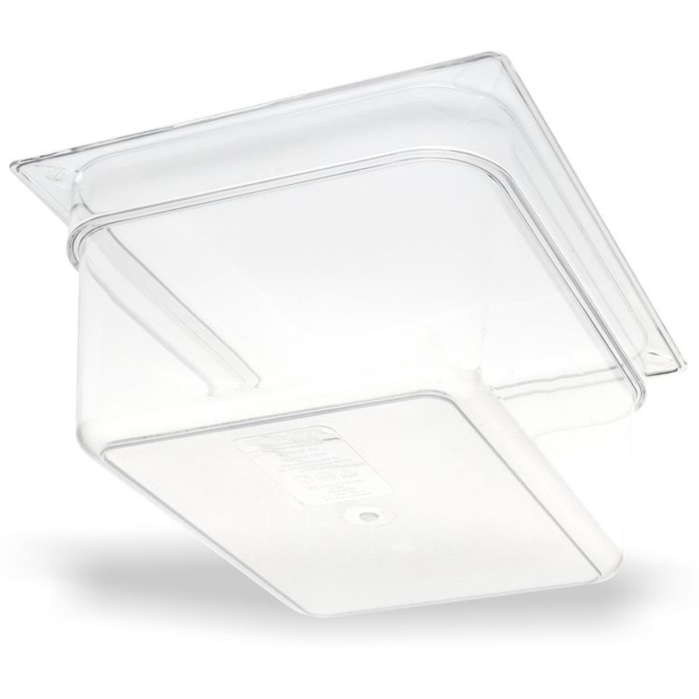 CFS BRANDS Carlisle 10222B07 StorPlus Polycarbonate Food Pan, 8.7 qt, 10.38 x 12.75 x 6, Clear, Plastic
