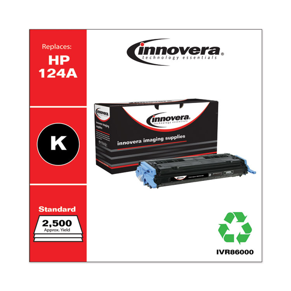 INNOVERA 86000 Remanufactured Black Toner, Replacement for 124A (Q6000A), 2,500 Page-Yield