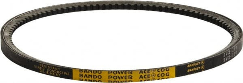 Bando 3VX800 V-Belt: Section 3VX, 80" Outside Length, 3/8" Belt Width